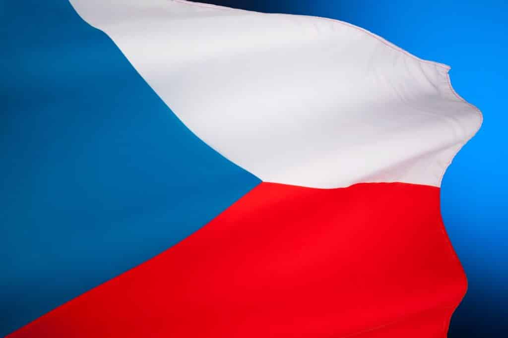 La bandiera nazionale della Repubblica Ceca